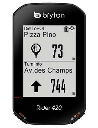 Compteur GPS BRYTON Rider 420 E
